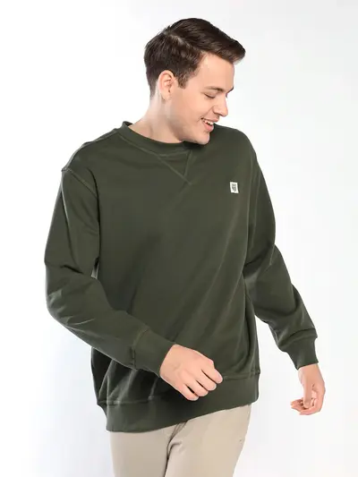 Свитшот свободного кроя из хлопка